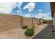 View of the backyard featuring desert landscaping, offering a low-maintenance and serene outdoor space at 1272 W Camina Buena Vis, Queen Creek, AZ 85140