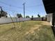 Grassy backyard with white block wall at 1723 W Cheryl Dr, Phoenix, AZ 85021