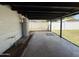 Covered patio area with views of grassy backyard at 1723 W Cheryl Dr, Phoenix, AZ 85021