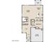 Open-concept first floor plan with a Gathering room, kitchen, dining area, bedroom, and a two-car garage at 24245 W Hidalgo Ave, Buckeye, AZ 85326