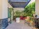 Quaint backyard retreat featuring a clawfoot tub, charming decor, and a tranquil ambiance at 3518 N 201St Ln, Buckeye, AZ 85396