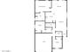 Detailed floor plan showcasing layout with bedrooms, living spaces, kitchen, and garage at 4891 E Meadow Mist Ln, San Tan Valley, AZ 85140