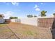 Backyard with rocks and perimeter fencing at 6313 W Carol Ave, Glendale, AZ 85302