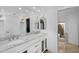 Spacious bathroom featuring dual sinks, marble countertops, and modern fixtures at 8935 N 82Nd St, Scottsdale, AZ 85258