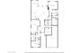 Layout of home with bedrooms, kitchen, baths, living spaces, and garage as seen from an overhead perspective at 9041 W Redbird Rd, Peoria, AZ 85383
