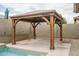 Backyard gazebo offers shade and seating, enhancing the outdoor living space at 9041 W Redbird Rd, Peoria, AZ 85383