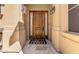 Exterior view of front door with sidelights and decorative hardware at 1508 N Alta Mesa Dr # 120, Mesa, AZ 85205