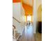 View of dining area with hardwood flooring and staircase access at 15897 N Gil Balcome St, Surprise, AZ 85374