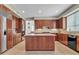 Gorgeous kitchen featuring an island, modern appliances, and plenty of counter space at 1951 W Bartlett Ct, Chandler, AZ 85248