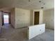 New construction living room featuring drywall walls, concrete flooring, and an open floor plan at 2300 E Spur Dr, San Tan Valley, AZ 85140