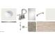 Bathroom selections featuring sink, faucets, cabinet, hardware, carpet, floor tile, and baseboard trim at 2325 E Homesteader Rd, San Tan Valley, AZ 85140