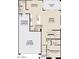 Layout of the first floor featuring an open concept great room, dining and kitchen, with 2-car garage and bedroom 5 at 2325 E Homesteader Rd, San Tan Valley, AZ 85140