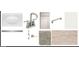 Bathroom material selections featuring a white sink, chrome faucet, cabinet, carpet, and wood-look tile at 2382 E Homesteader Rd, San Tan Valley, AZ 85140