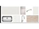 Kitchen material selections featuring stainless steel sink, chrome faucet, white cabinets, and quartz countertops at 2382 E Homesteader Rd, San Tan Valley, AZ 85140