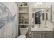 Charming bathroom showcasing a turtle shower curtain and nautical décor at 2579 E Camellia Dr, Gilbert, AZ 85296