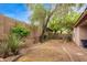 Spacious backyard featuring landscaping with gravel, shrubs, and trees at 2610 E Leiber Ln, Phoenix, AZ 85024
