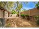 Backyard featuring landscaping, a wall, and the exterior of the home at 2610 E Leiber Ln, Phoenix, AZ 85024