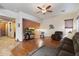 Comfortable living room features modern decor, wood floors, and plentiful natural light at 35206 N 27Th Ave, Phoenix, AZ 85086
