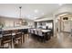 Bright, modern kitchen with an island, stainless steel appliances and pendant lighting at 420 S Dodge Dr, Chandler, AZ 85225