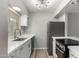 Modern kitchen featuring white marble countertops and stainless-steel appliances at 4610 N 68Th St # 409, Scottsdale, AZ 85251