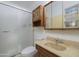 Cozy bathroom featuring a vanity, toilet, and glass shower at 4620 N 38Th Dr, Phoenix, AZ 85019