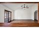 Bright dining area with wood floors and view of backyard at 6160 E Inglewood St, Mesa, AZ 85205