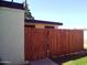 Close-up of an exterior wooden fence, perfect for privacy and adding a rustic charm at 720 S Dobson Rd # 95, Mesa, AZ 85202