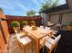 Secluded patio with comfortable seating and a wooden dining table, creating an inviting outdoor living space at 720 S Dobson Rd # 95, Mesa, AZ 85202