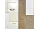 A coordinated selection of interior finishes including a white cabinet door, flooring, and neutral carpet samples at 848 W Riparian Dr, San Tan Valley, AZ 85140