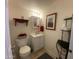Cozy powder room featuring a single vanity, and decorative wall art at 1426 S Havasupai Dr, Apache Junction, AZ 85119