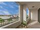 Balcony overlooking the city buildings and a few green trees at 2511 W Queen Creek Rd # 378, Chandler, AZ 85248