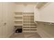 Spacious walk-in closet with built-in shelving and ample storage space at 2543 W Rabjohn Rd, Phoenix, AZ 85085