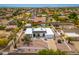 Aerial view of a charming home with manicured landscaping and a private driveway at 3951 E Sequoia Trl, Phoenix, AZ 85044