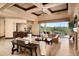 Inviting living room featuring golf course views, high ceilings, and stylish furnishings at 40853 N 94Th St, Scottsdale, AZ 85262