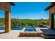 Beautiful pool and spa with a golf course view in a desert landscape at 40853 N 94Th St, Scottsdale, AZ 85262
