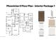 Phoenician II floor plan showing layout of rooms and interior package details for the first and second floor at 7404 W Buckhorn Trl, Peoria, AZ 85383