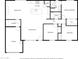 Detailed floor plan showcasing the layout of the home with living spaces, bedrooms, and amenities at 8334 E Palm Ln, Scottsdale, AZ 85257