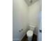 Small toilet room featuring a standard white toilet and silver fixtures at 10231 E Illini St, Mesa, AZ 85208