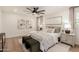 Elegant main bedroom featuring a comfortable bed, soft lighting, and stylish decor at 12 E Seminole Dr, Phoenix, AZ 85022
