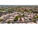 This aerial view shows the home's placement in the neighborhood with a surrounding community at 15715 W Cottonwood St, Surprise, AZ 85374