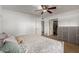 Comfortable main bedroom with closet access, ceiling fan, and plenty of storage at 1650 E Gary St, Mesa, AZ 85203