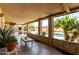Inviting covered patio, perfect for outdoor living, with views of the refreshing pool at 1650 E Gary St, Mesa, AZ 85203