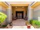 Inviting courtyard features tiled flooring, comfortable seating, and a relaxing outdoor space at 16562 N 109Th Way, Scottsdale, AZ 85255