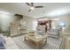 Bright living space showcasing an open layout, seamlessly connecting to the kitchen and dining area at 2821 S Skyline Dr # 149, Mesa, AZ 85212
