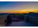 Scenic sunset view from the rooftop of an exclusive community at 3217 N Piedra Cir, Mesa, AZ 85207