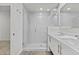 Bright bathroom featuring a glass shower, double sinks, and sleek fixtures at 325 E Coronado Rd # 8, Phoenix, AZ 85004