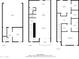 Detailed floor plan showcasing the layout of this home's three floors, including room dimensions at 325 E Coronado Rd # 8, Phoenix, AZ 85004