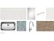 New kitchen samples featuring a stainless steel sink, cabinet, faucet, countertop, and wood-look tile at 32615 N Newby Dr, San Tan Valley, AZ 85143