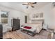 Comfortable main bedroom featuring modern furniture, soft carpet and lots of light at 3756 E Clovis Ave, Mesa, AZ 85206