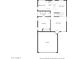 Detailed floor plan showcasing the layout of the home's first floor, including the kitchen, living room, and garage at 4106 E Muirwood Dr, Phoenix, AZ 85048